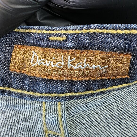 David Kahn Jeans Womens 29 Blue Bootcut Stretch Denim Made in USA Style 3782 - Picture 10 of 13
